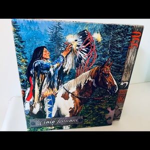 Warrior Ritual Indian Jigsaw Puzzle Craig Tennant